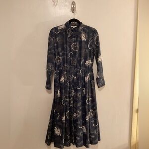 Tucker Silk Shirt Dress
